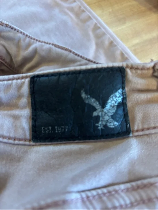 American Eagle Outfitters Blush Pink Women’s Jeggings Size 8 Super Stretch - Picture 6 of 7